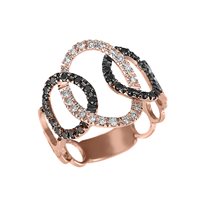 Ring Zanette Gioielli Woman in Rose Gold Diamante AN-103NB-64 - AN-103NB-64